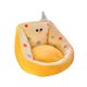 thumbnail image 2 of Cojín Kawaii para silla, cojín de suelo, cómodo y perezoso para estudio, sala de estar y sala de juegos. Amarillo, 2 of 7