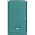 thumbnail image 1 of Scranton & Co Modern 18"D 2-Drawer Metal File Cabinet Teal/Turquoise, 1 of 13
