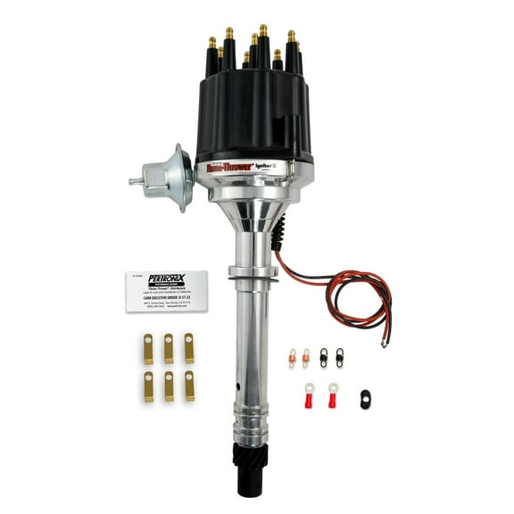 Pertronix D100710 Flame-Thrower Billet Distributor Ignitor II. Vacuum Advance. Black Male Cap Fits select: 1967-1973 CHEVROLET CAMARO, 1969-1976 CHEVROLET C10