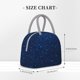 thumbnail image 2 of Balery Sparkling Blue Glitter Bolsa de Almuerzo para Mujeres, Caja de Almuerzo, Bolsa de Almuerzo Pequeña Impermeable, Tote de Almuerzo Reutilizable con Gran Capacidad, 2 of 6