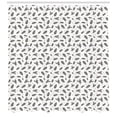 thumbnail image 3 of Earth Tones Shower Curtain, Christmas Winter Theme with Pine Cones Snowflakes Spruce Tree, Fabric Bathroom Set with Hooks, 69W X 84L Inches Extra Long, Charcoal Grey Beige White, by Ambesonne, 3 of 3