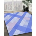 thumbnail image 2 of Ahgly Company Indoor Rectangle Patterned Sky Blue Dress Blue Area Rugs, 4' x 6', 2 of 6