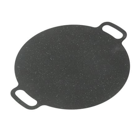 

Barbecue Grill Griddle Barbecue Grill Pan Iron Silicate Mineral Stone Coating Practical High Thermal Conductivity Non Stick Multi Purpose For Hiking 30cm/12in