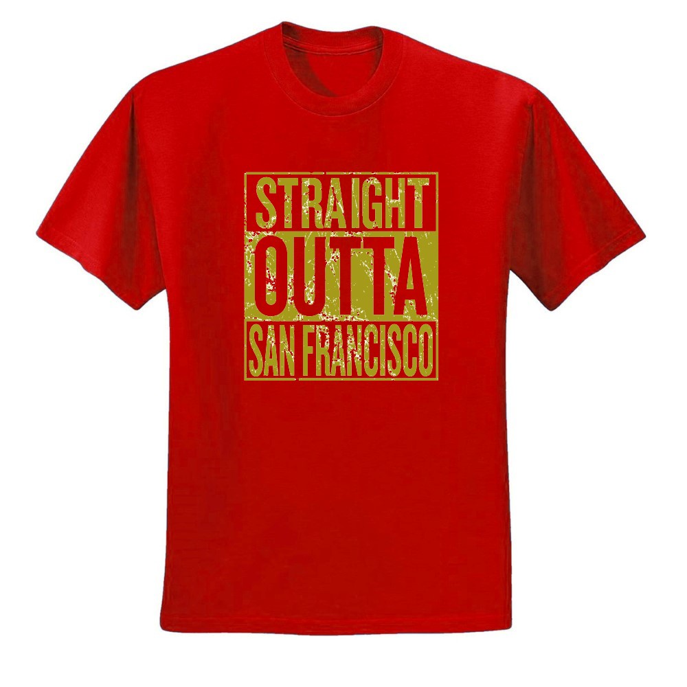 Straight Outta San Francisco SF Fan | Fantasy Football | Mens Sports Graphic T-Shirt, Red, 5XL - image 2 of 4