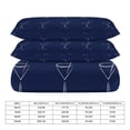 thumbnail image 2 of 3 Pcs Soft Bedding Set, Includes 1 Duvet Cover with Zipper And 2 Pillow Shams,Martini Cocktail Glass Twin(86"x70"), 2 of 8