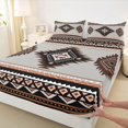 thumbnail image 3 of Manfei Hippie Aztec Twin Sheet Sets 3pcs for Female Men,Bohemian Abstract Geometric Twin Fitted Sheet Microfiber,Exotic Style Breathable Flat Sheet,Super Cozy Room Decor, 3 of 7