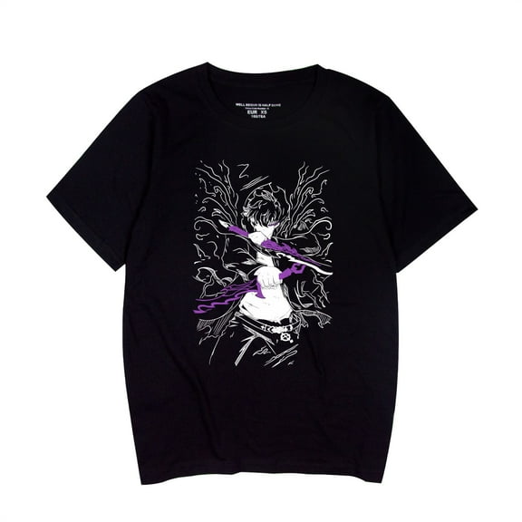 Duoxingbao  Anime Solo Leveling I upgrade alone short-sleeved summer T-shirt pure cotton breathable unisex