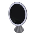 thumbnail image 1 of Travel Makeup Mirror, 23 cm Lighted Makeup Mirror 3 Color Temperatures Stepless Dimming  for Bedroom, 1 of 7