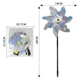 thumbnail image 1 of weibbin Garden Outdoor Bird Proofing Device Bird Scaring Device 5 Pack Reflective Pinwheel, 1 of 9