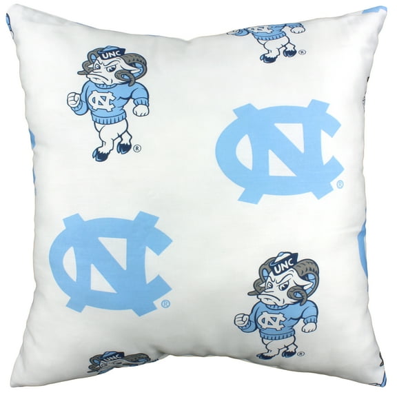 North Carolina Tar Heels 16" Decorative Pillow - White