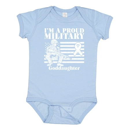 

Inktastic Proud Military Goddaughter Red Friday Gift Baby Girl Bodysuit