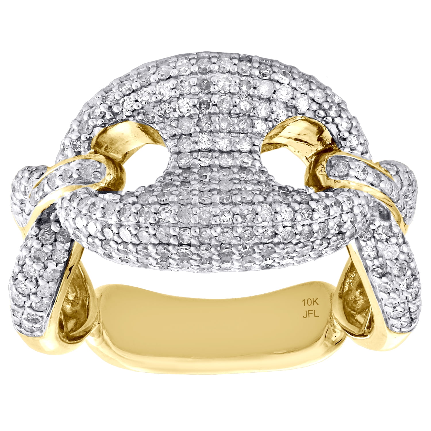gucci diamond link ring