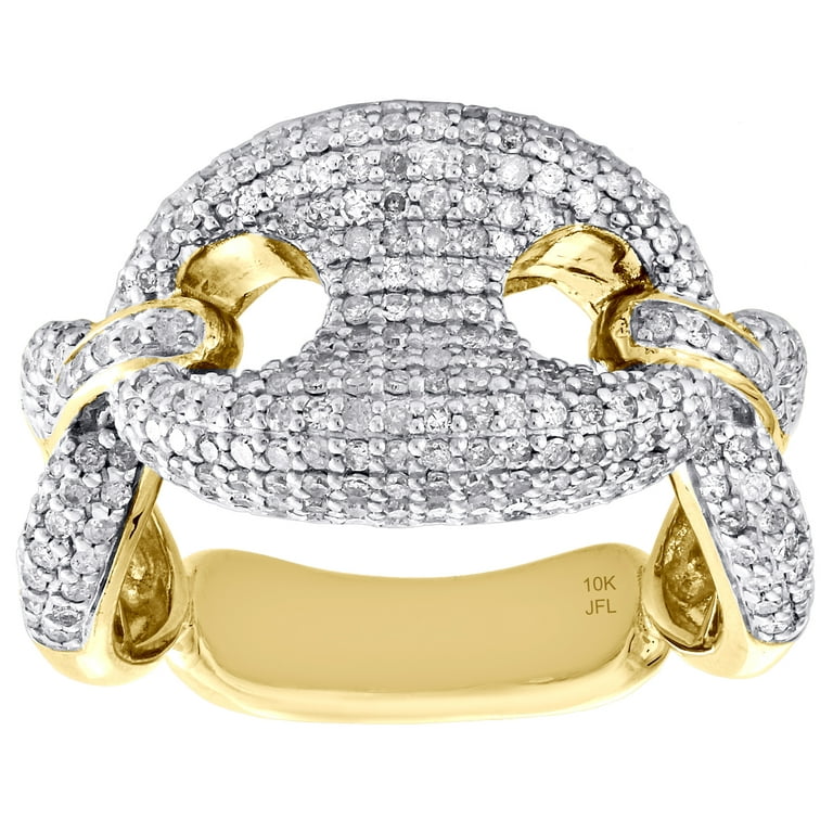Rockman Jewelry Button Gold Key Ring