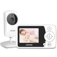 thumbnail image 1 of VTimes Monitor de vídeo para bebé con cámara y audio, sin WiFi, pantalla de 2,4 pulgadas, cámara portátil para bebé, monitor de cámara para bebé, visión nocturna, alcance de 1000 pies, zoom 2X, ideal, 1 of 5