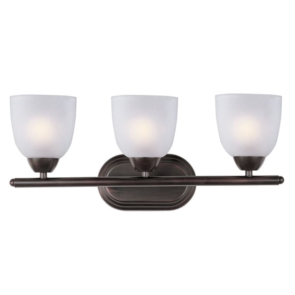 Maxim Lighting - Three Light Bath Vanity - Axis-3 Light Transitional Bath Vanity