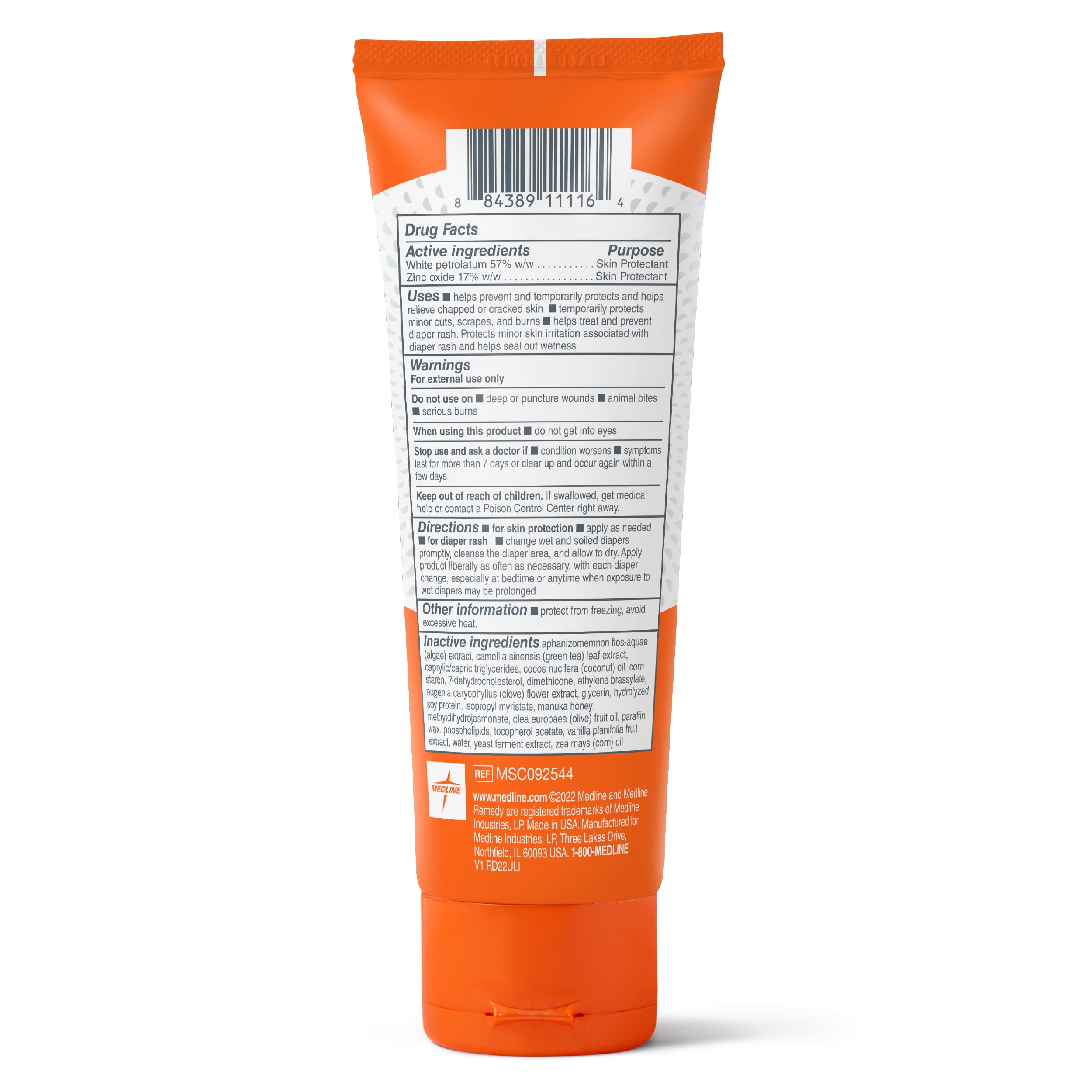 Medline Remedy Clinical Zinc Oxide Paste Skin Protectant (4 oz