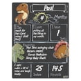 thumbnail image 2 of Cohas Dinosaur Theme Baby Milestone Chalkboard, 12 by 16 inches, White Marker, 2 of 6