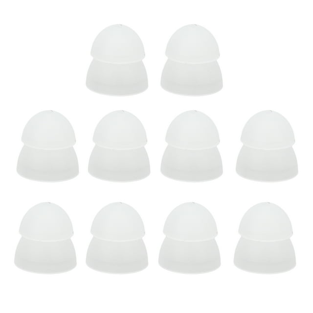 Tebru 10pcs Hearing Aid Domes Soft Silicone 8mm Double Layer Closed