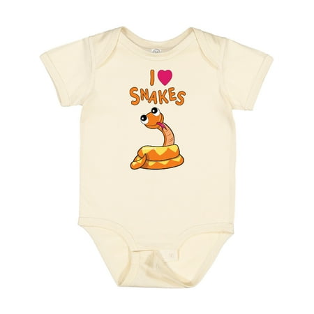 

Inktastic I Love Snakes Gift Baby Boy or Baby Girl Bodysuit