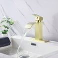 thumbnail image 5 of Waterfall Spout Bathroom Faucet,Single Handle Bathroom Vanity Sink Faucet, 5 of 9