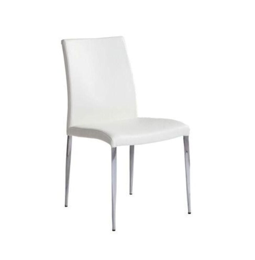 Plata Décor Imports Upholstered White Dining Chair