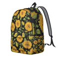 thumbnail image 2 of Bold Sunflower Floral Pattern Backpack for College School, Generous Capacity Bookbag with Laptop Pocket, Tough Unisex Backpack Gift for Daily Commuting, 2 of 5