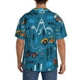 thumbnail image 7 of PAYOHTO Kids Colorful Toy Racing Cars Mens Hawaiian Casual Short-sleeved Shirt Tropical Summer Beach Button Down Shirts, 7 of 7