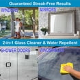thumbnail image 4 of Glass CPR 2-in-1 Glass Cleaner & Water Repellent (22oz) + 2 Microfiber Applicator Towels | Deep Cleaning for Glass, Mirrors, Windows, Windshields, Shower Doors, 4 of 5