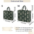 thumbnail image 2 of FORMRS Womens Corduroy Tote Bag Crossbody Shoulder Handbag with Pocket, Green Plants, 2 of 7
