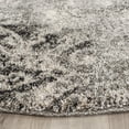 thumbnail image 3 of SAFAVIEH Retro Arlo Abstract Area Rug, Cream/Grey, 6' x 6' Round, 3 of 8