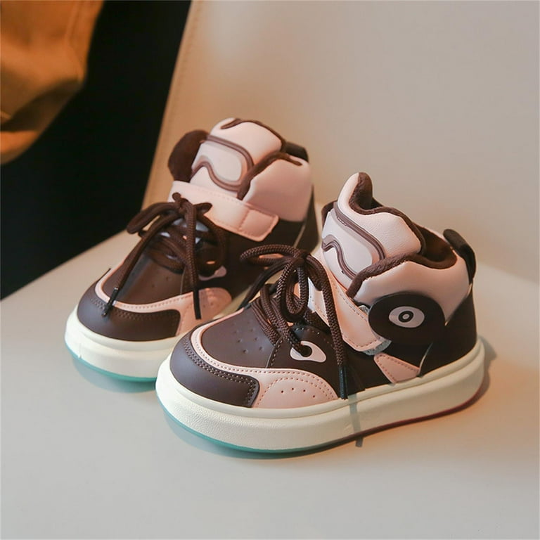 Cute Shoes for Kids Leather Shoes for Kids Boys Big Kids Girl Shoes Size 4 Girl Shoes Size 11 Kids Shoes Girls Size 4 Fashion Basketball Shoes Plus Velvet Warm Comfortable Casual