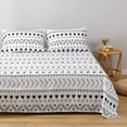 thumbnail image 6 of Boho Aztec Sheet Set Twin Size,Bohemian Geometric Stripe Bedding Sets for Kids Teens Adults, Simple Bed Sheet Set Soft Microfiber Sheet Set 3 Piece for Bedroom White, 6 of 8