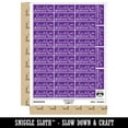 thumbnail image 2 of Kindly Deliver To Leaf Detail Letter Mail Sticker Set - Purple - Matte Finish - 1.5" Small, 2 of 7