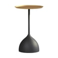 thumbnail image 4 of Mesa auxiliar pequeña, mesita de noche, bandeja de adorno artístico, mesa de café de hierro, mesa de té para espacios pequeños, decoración de interior Bandeja de oro Bane negro, 4 of 8