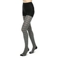 thumbnail image 6 of MeMoi Leaf Patterned Cotton Blend Sweater Tights - Womens - Female (Small/Medium, Rosin Heather), 6 of 9