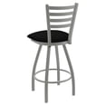 thumbnail image 4 of Holland Jackie XL 25" Counter Stool - Nickel/Black Vinyl Seat, 4 of 4