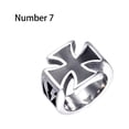 thumbnail image 4 of Sonducket Anillo de moda para hombre, acero Vintage, estilo Punk único, bandas de boda de varios tamaños, patrón eléctrico, accesorios de Ropa, zapatos y accesorios Miscelánea Tamaño7, 4 of 6