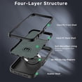 thumbnail image 3 of Funda Case MYBAT Maverick Mag clip para iPhone 16 PRO MAX - Negra con mica, 3 of 9