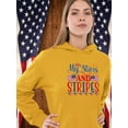 thumbnail image 2 of Oh My Stars And Stripes Hoodie Women -Image by Shutterstock, Female Medium, 2 of 4