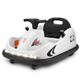 thumbnail image 1 of VOLTZ TOYS 12V Kids Bumper Car, Indoor & Outdoor 2 Modes, 360°Rotation Electric Ride On Car Dual Motors w/ Parent Remote Control and Customized Stickers(White), 1 of 10
