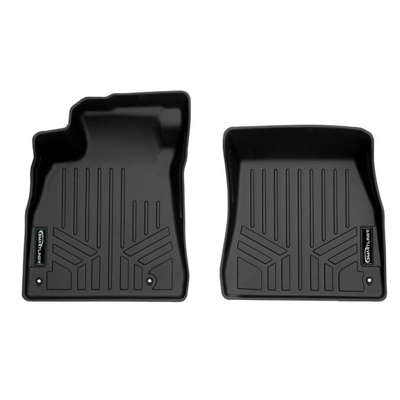 SMARTLINER Custom Fit All Weather Black 1st Row Floor Mat Liner Set Compatible With 2022-2023 Nissan Sentra (Only Fits Sedan Models)