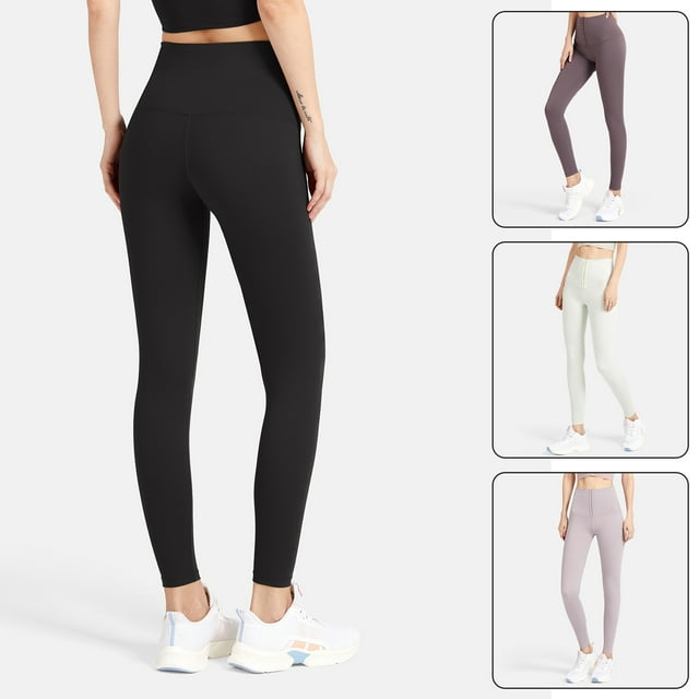 Pantalones de yoga para mujer Cintura alta Cierre de gancho y ojo ajustable Entrenamiento Atlético