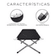 thumbnail image 5 of Catre Plegable Para Acampar Cama Portátil Campismo 190x64x42 negro, 5 of 5