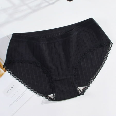 

Womens Panties Underwear Low Rise Soft Plus Size Brief Full Coverage Briefs