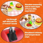 LieGorJi 41PCS Kitchen Playset Toys, Toy Grill for Kids, Pretend Play Food for Toddlers, Cooking Games for 1-3 3-5 5-8 Year Old