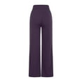 thumbnail image 4 of RYRJJ Womens Yoga Sweatpants Straight Wide Leg High Waisted Drawstring Lounge Pajamas Pants Comfy Workout Athletic Joggers with Pockets(Purple,M), 4 of 4