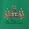 thumbnail image 3 of Wild Bobby Merry Christmas Gold Glitter Christmas Tree Design Sweater | Holiday Women Racerback Tank Top, 3 of 5