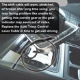 thumbnail image 7 of Unique Bargains Transmission Gearshift Control Cable NO.20787608 Auto Trans Shifter Cable for Cadillac Escalade 07-14 Black, 7 of 7