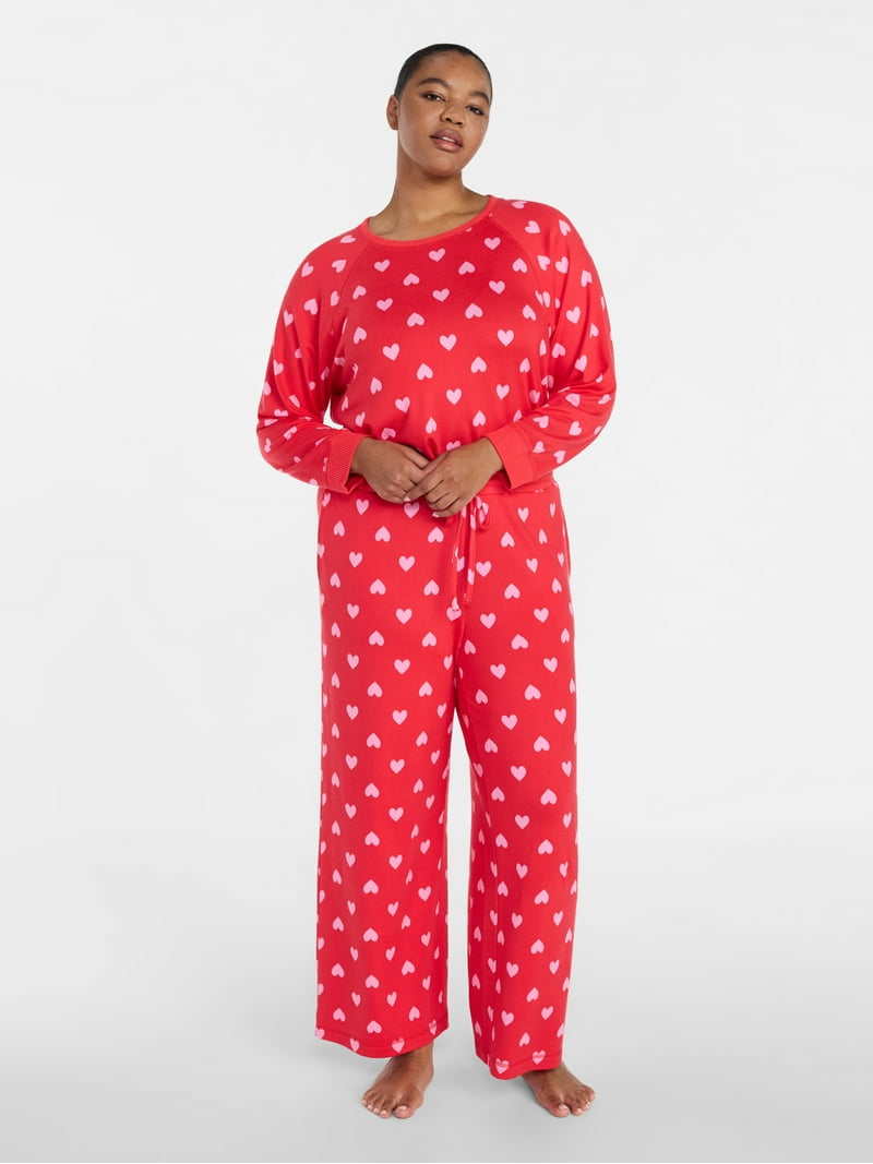 Joyspun Women's Cozy Lounge Collection Hacci Knit Sleep Pants, 29