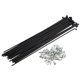 thumbnail image 1 of Radios y accesorios para bicicletas Unique Bargains 40 radios 14G J Bend 177 mm x 2 mm acero negro, 1 of 1